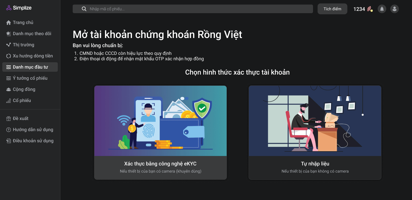 Mở Tài Khoản Chứng Khoán NHANH (chưa đến 3 Phút) » Simplize Learn